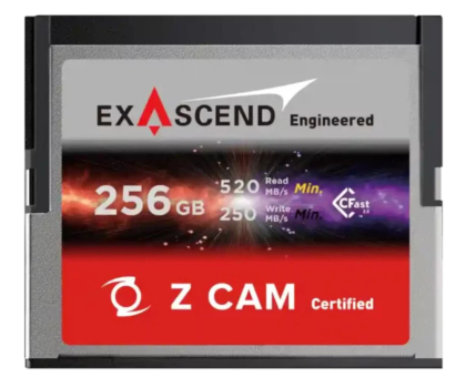Karta pamięci CFast ExAscend 256GB Z CAM CFast 2.0